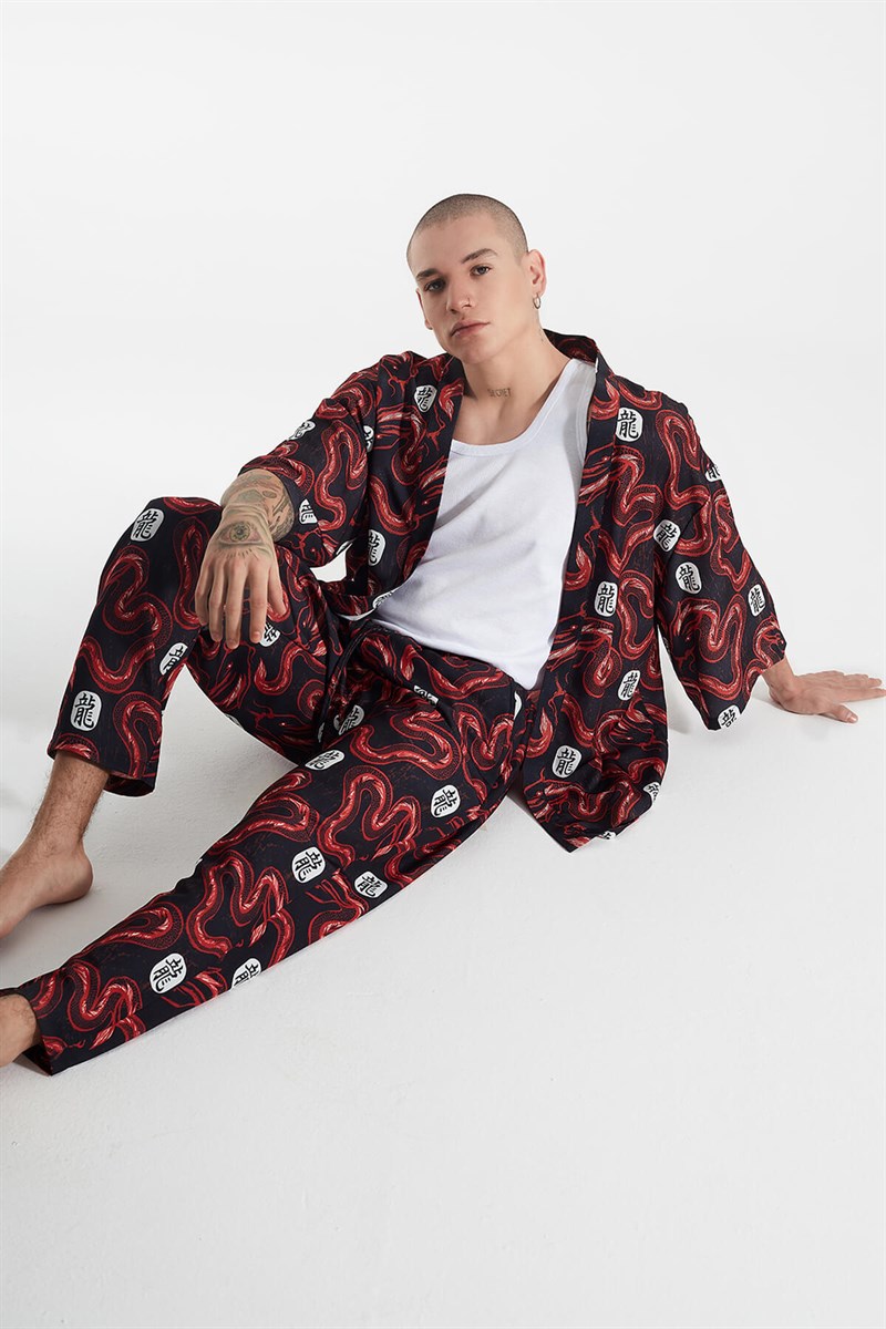 OHBRO Desenli Sokak Pijaması