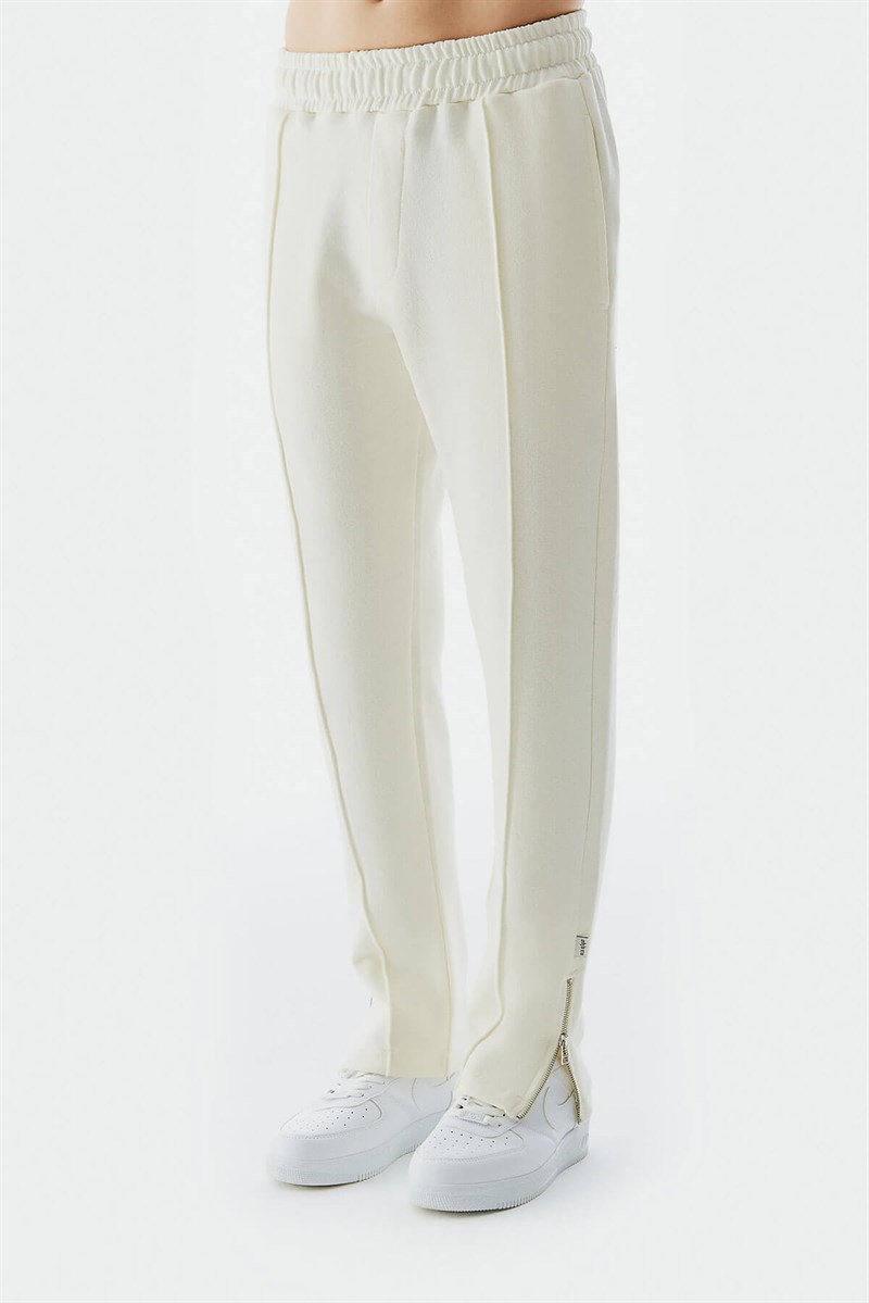 Sweat Pantolon Vintage Beyaz